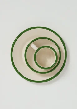 Outdoor|Kitchen-TOAST Enamel Plate Cream/Leaf