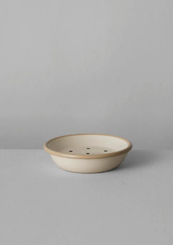 Bathroom-TOAST Enamel Soap Dish Putty/Cream