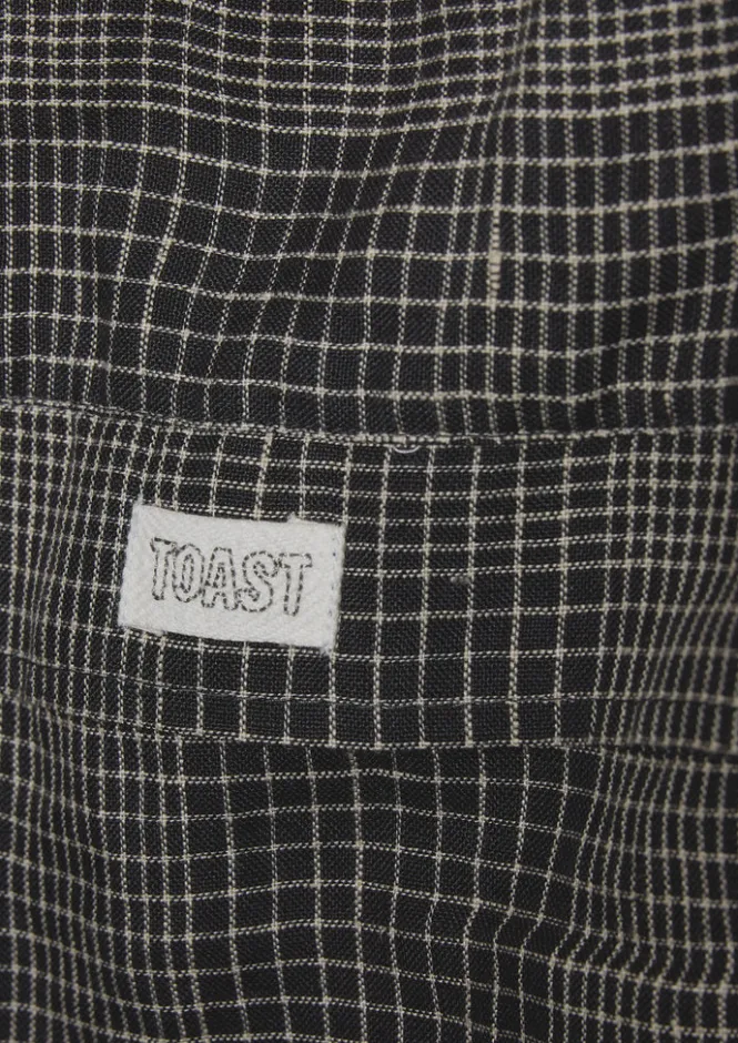 Bags & Belts-TOAST Etched Check Linen Bag Slate