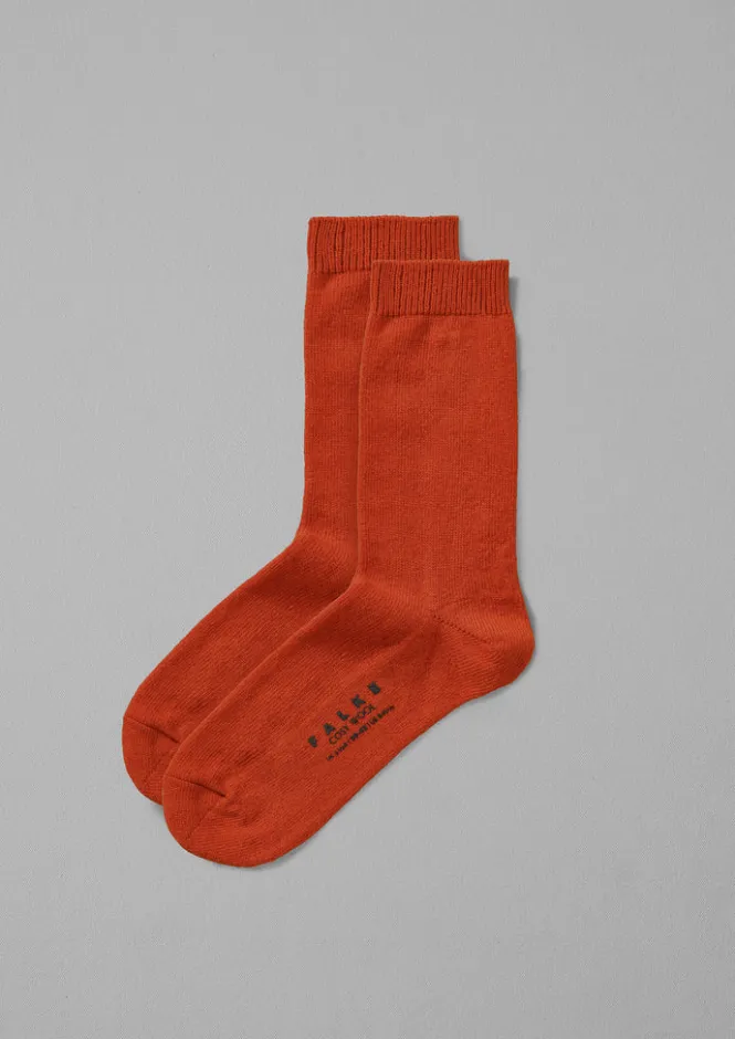 Socks & Tights-TOAST Falke Cosy Wool Socks Orange