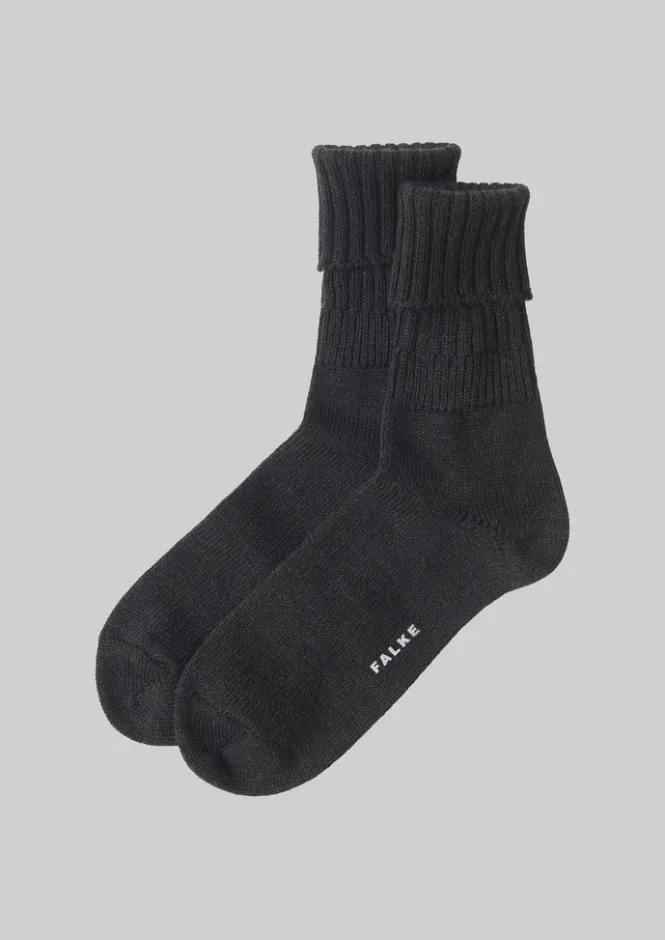 Socks & Tights-TOAST Falke Striggings Chunky Socks Anthracite