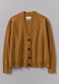 Cashmere|Knitwear-TOAST Ffion Wool Cashmere Boxy Cardigan Turmeric