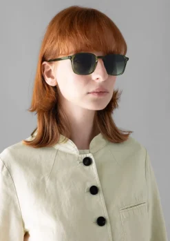 Sunglasses-TOAST Finlay and Co Chepstow Sunglasses BottleGreen