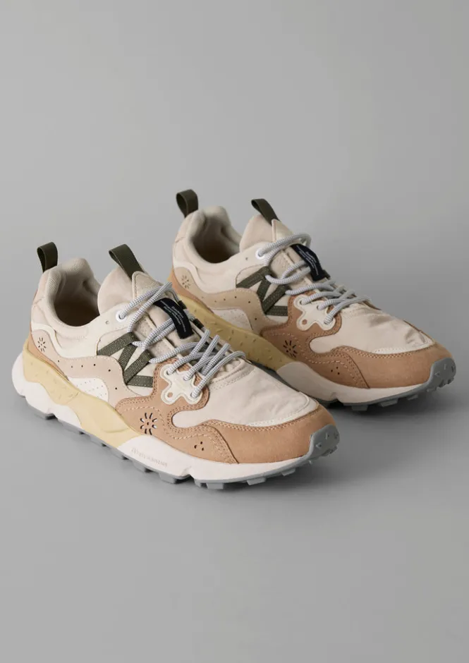 Trainers & Plimsolls-TOAST Flower Mountain Yamano Kaiso Trainers Ecru/Beige