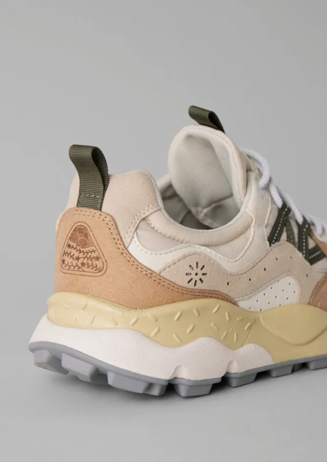 Trainers & Plimsolls-TOAST Flower Mountain Yamano Kaiso Trainers Ecru/Beige