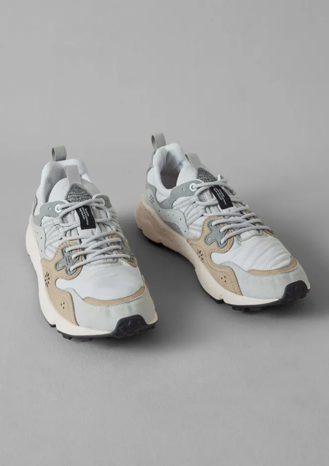 Trainers & Plimsolls-TOAST Flower Mountain Yamano Kaiso Panelled Trainers LightGrey
