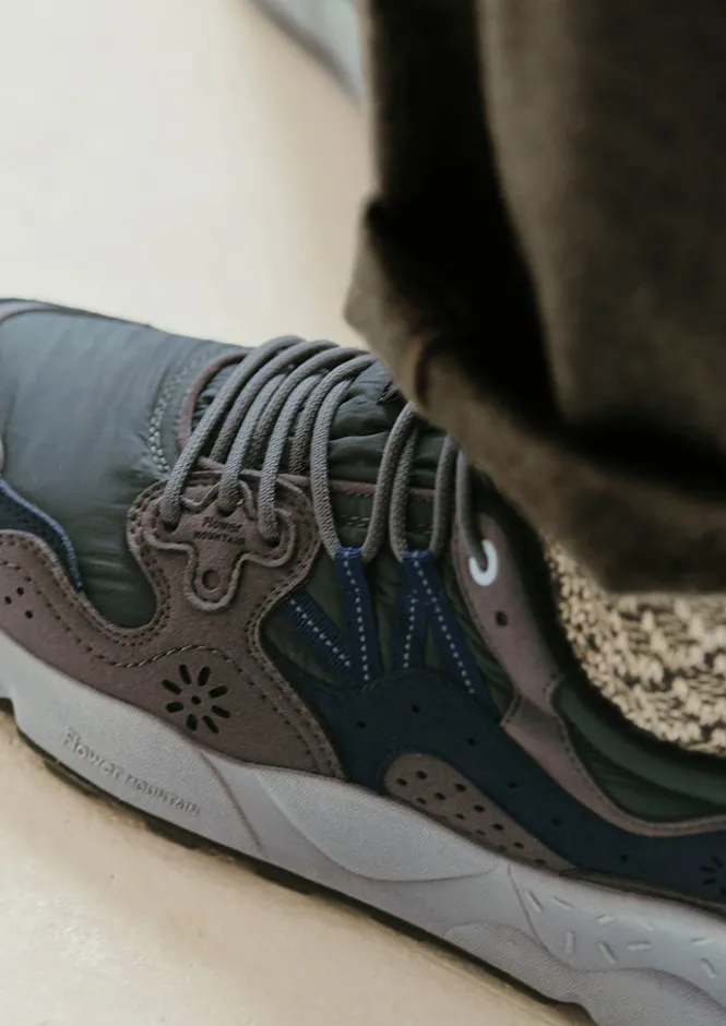 Trainers & Plimsolls-TOAST Flower Mountain Yamano Kaiso Panelled Trainers Charcoal