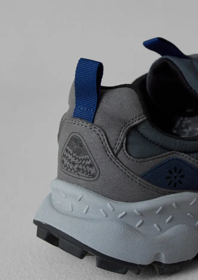 Trainers & Plimsolls-TOAST Flower Mountain Yamano Kaiso Panelled Trainers Charcoal