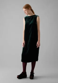 Velvet|Dresses-TOAST Fluid Silk Velvet Dress Onyx