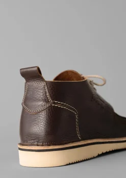 Shoes-TOAST Fracap Leather Camp Shoes DarkBrown