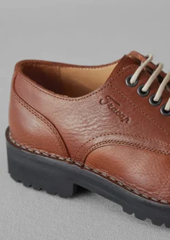 Shoes-TOAST Fracap Leather Postman Shoes Brown