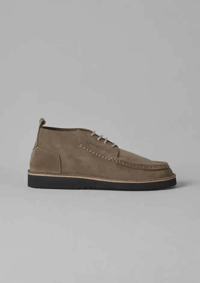 Shoes-TOAST Fracap Suede Camp Shoes Grey