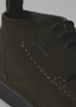 Shoes-TOAST Fracap Suede Camp Shoes Olive