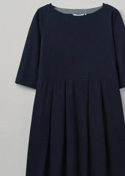 Dresses-TOAST Franca Twill Dress Indigo