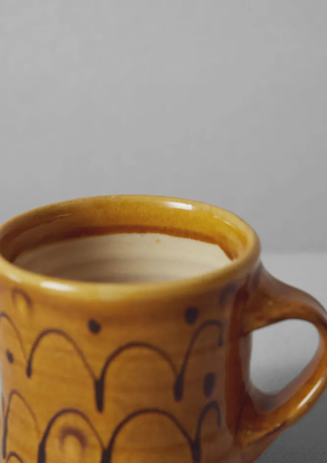 Ceramics|Tableware-TOAST Frances Savage Mug Honey/Terracotta