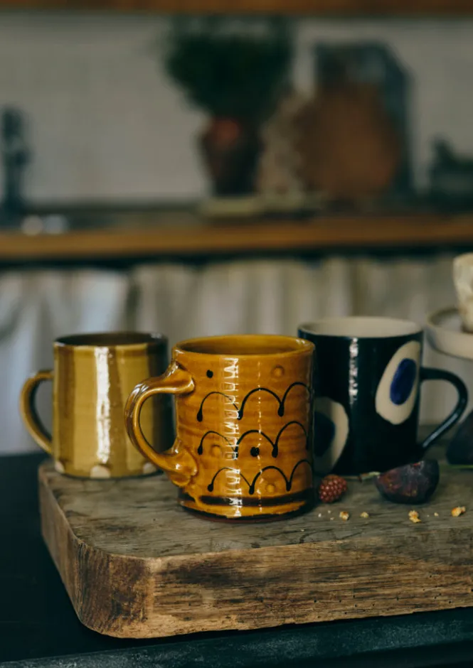 Ceramics|Tableware-TOAST Frances Savage Mug Honey/Terracotta