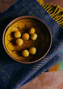 Ceramics|Tableware-TOAST Frances Savage Serving Bowl Honey/Terracotta