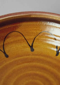 Ceramics|Tableware-TOAST Frances Savage Serving Bowl Honey/Terracotta