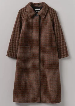 Coats & Jackets-TOAST Frankie Wool Houndstooth Raglan Coat
