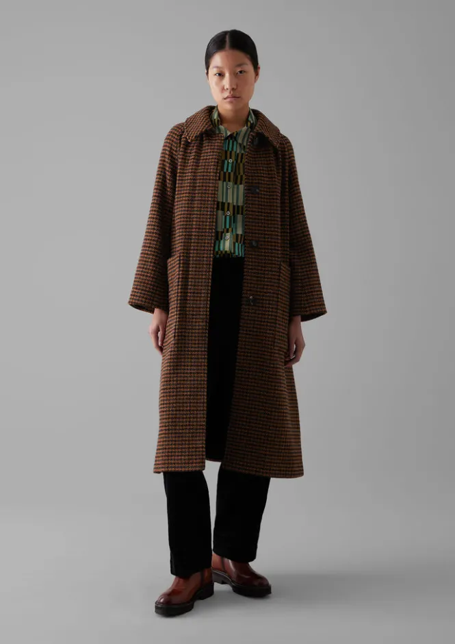 Coats & Jackets-TOAST Frankie Wool Houndstooth Raglan Coat