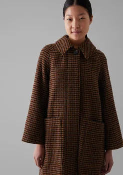 Coats & Jackets-TOAST Frankie Wool Houndstooth Raglan Coat