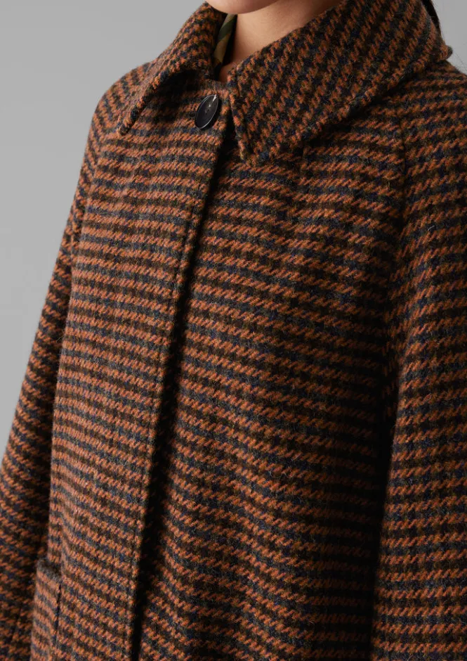 Coats & Jackets-TOAST Frankie Wool Houndstooth Raglan Coat