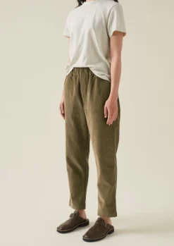 Cord|Trousers-TOAST Gabi Organic Cord Pull On Trousers DarkPear