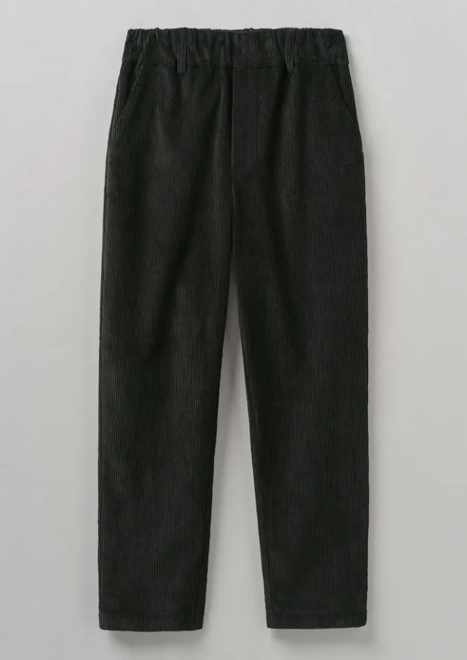 Cord|Trousers-TOAST Gabi Organic Cord Pull On Trousers BrownSlate