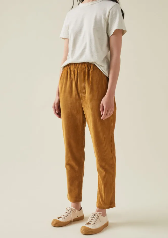 Cord|Trousers-TOAST Gabi Organic Cord Pull On Trousers Toffee