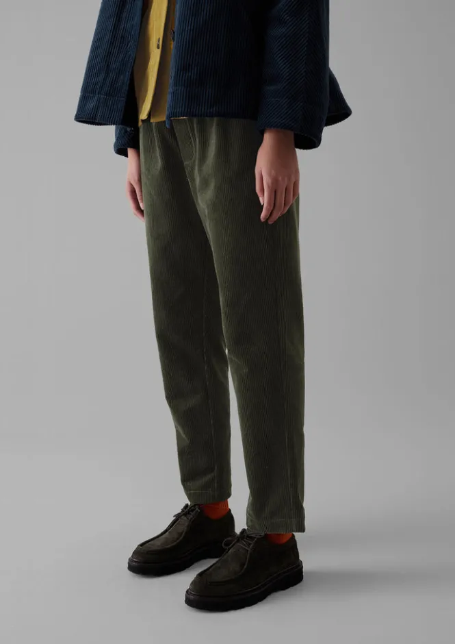Cord|Trousers-TOAST Gabi Organic Cord Pull On Trousers Seaweed