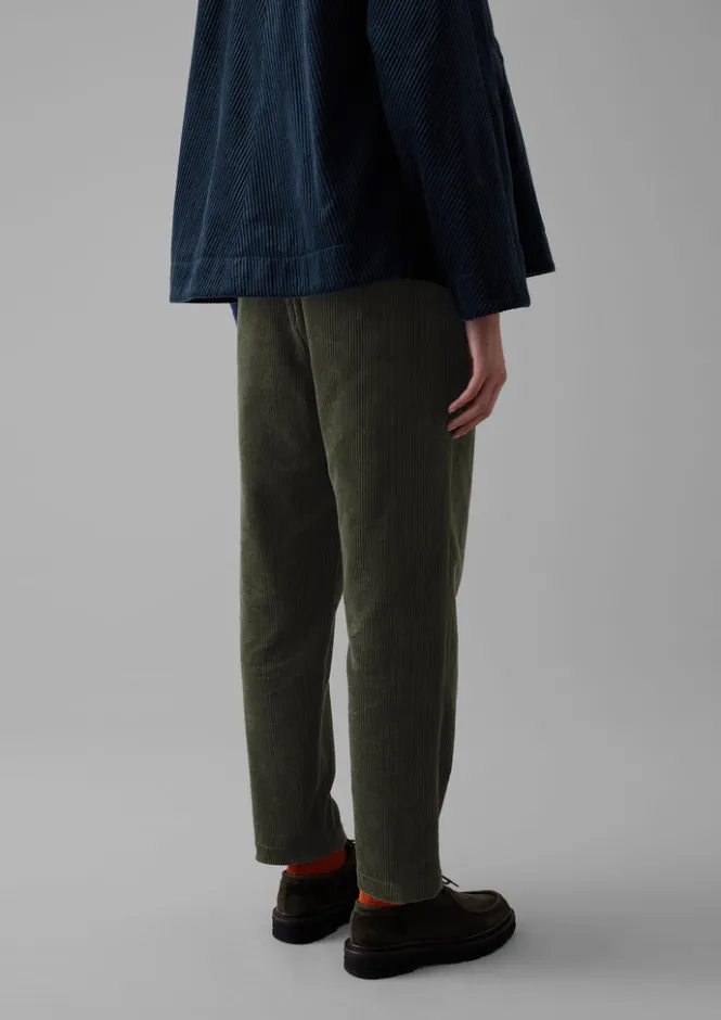 Cord|Trousers-TOAST Gabi Organic Cord Pull On Trousers Seaweed