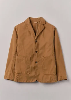 Workwear|Coats & Jackets-TOAST Garment Dyed Brushed Cotton Jacket Sandstone