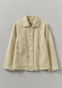 Linen|Coats & Jackets-TOAST Garment Dyed Cotton Linen Jacket Fallow