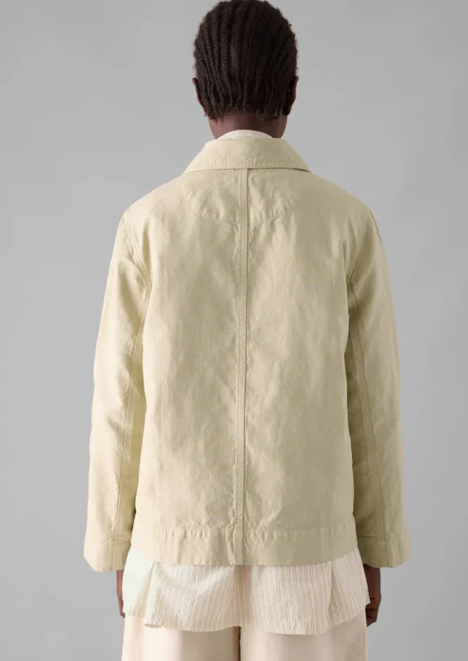 Linen|Coats & Jackets-TOAST Garment Dyed Cotton Linen Jacket Fallow