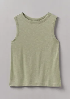 Jersey|Tops & Tees-TOAST Garment Dyed Organic Cotton Tank Top CeladonGreen