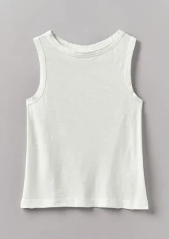Jersey|Tops & Tees-TOAST Garment Dyed Organic Cotton Tank Top Chalk