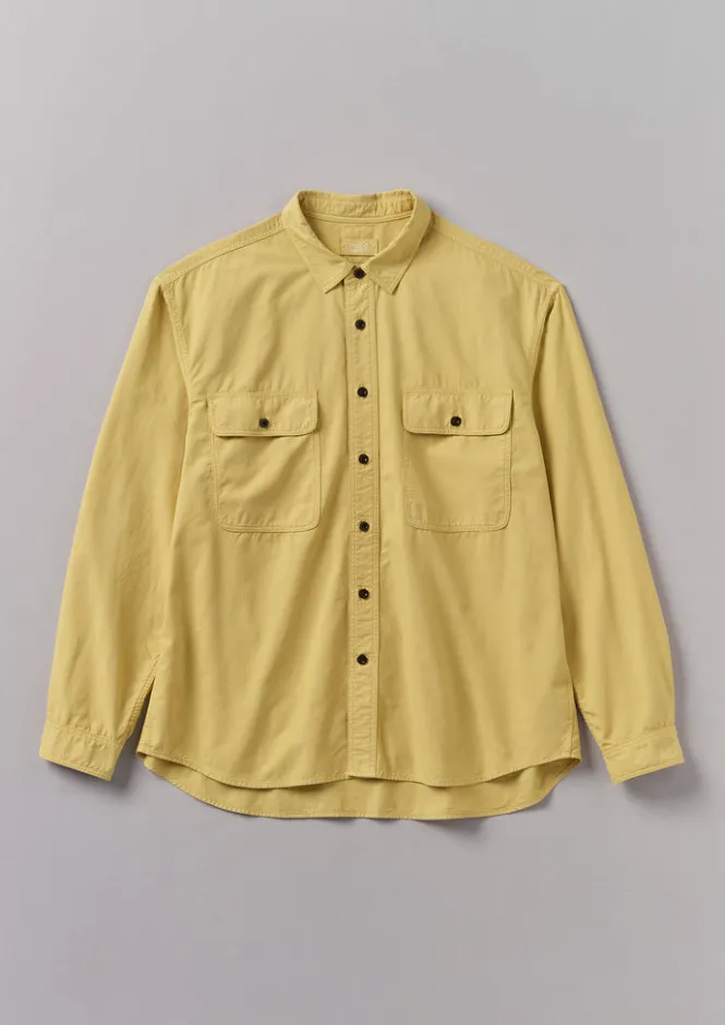 Workwear|Shirts-TOAST Garment Dyed Oxford Workwear Shirt SoftTopaz