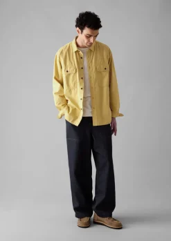 Workwear|Shirts-TOAST Garment Dyed Oxford Workwear Shirt SoftTopaz