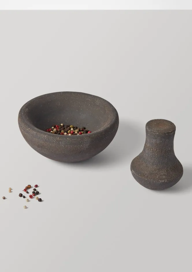 Ceramics|Kitchen-TOAST Grace McCarthy Pestle and Mortar VulcanBlack