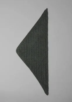Hats, Scarves & Gloves|Hats, Scarves & Gloves-TOAST Grid Stitched Knitted Bandana Seaweed