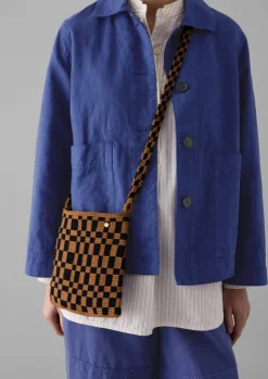 Bags & Belts-TOAST Guanabana Woven Pouch Bag Black/Brown