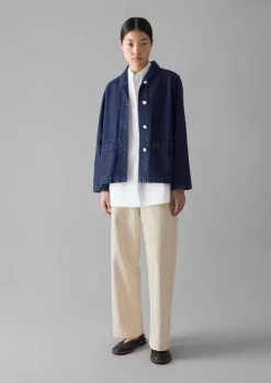 Denim|Coats & Jackets-TOAST Hal Denim Workwear Jacket Indigo