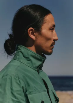 Coats & Jackets-TOAST Halley Stevensons Waxed Cotton Coat BlueJade