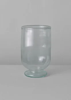 Glass|Decorative Pieces-TOAST Hand Blown Footed Vase Clear