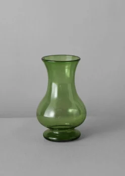 Glass|Decorative Pieces-TOAST Hand Blown Pitcher Vase Olive