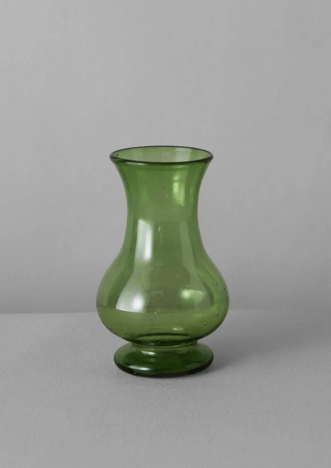 Glass|Decorative Pieces-TOAST Hand Blown Pitcher Vase Olive