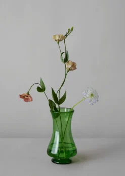 Glass|Decorative Pieces-TOAST Hand Blown Polonaise Vase Olive