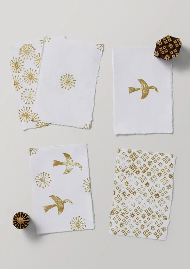 Stationery|Christmas Decorations-TOAST Hand Carved Dove Block Printing Kit Multi