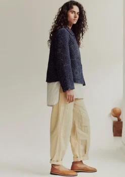 Coats & Jackets-TOAST Hand Embroidered Kantha Jacket Indigo