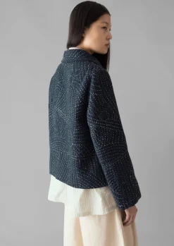 Coats & Jackets-TOAST Hand Embroidered Kantha Jacket Indigo